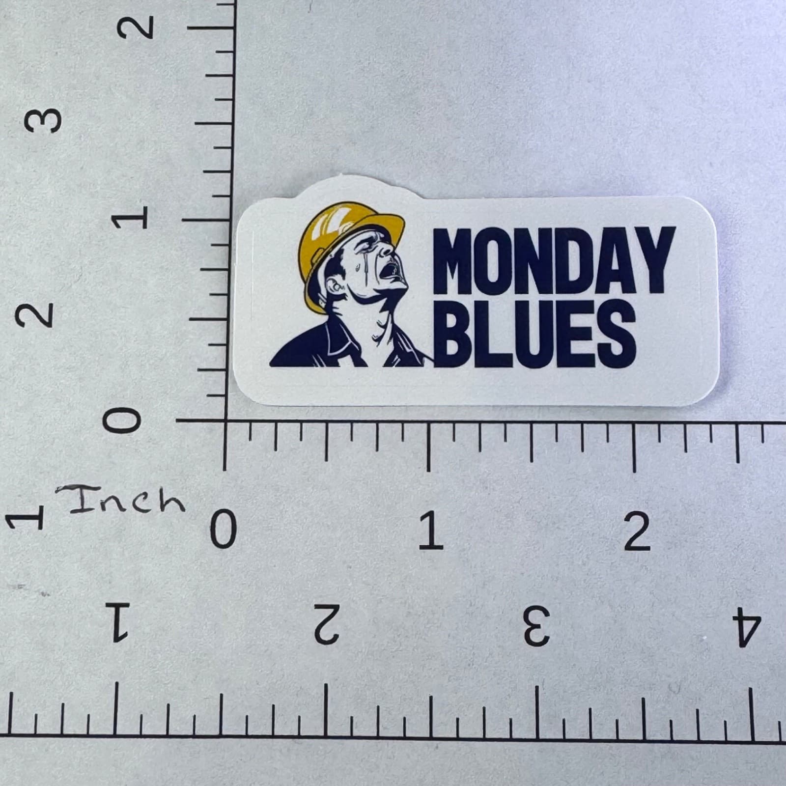 Monday Blues - Sticker - Water Bottle - Cell - Phone Locker - Thumbnail 2