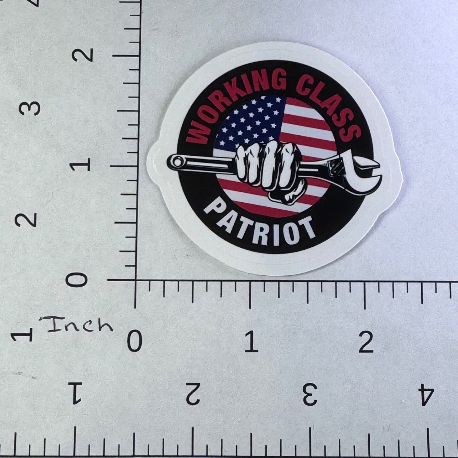 Working Class Patriot - Sticker - Water Bottle - Cell - Phone Locker - Thumbnail 2