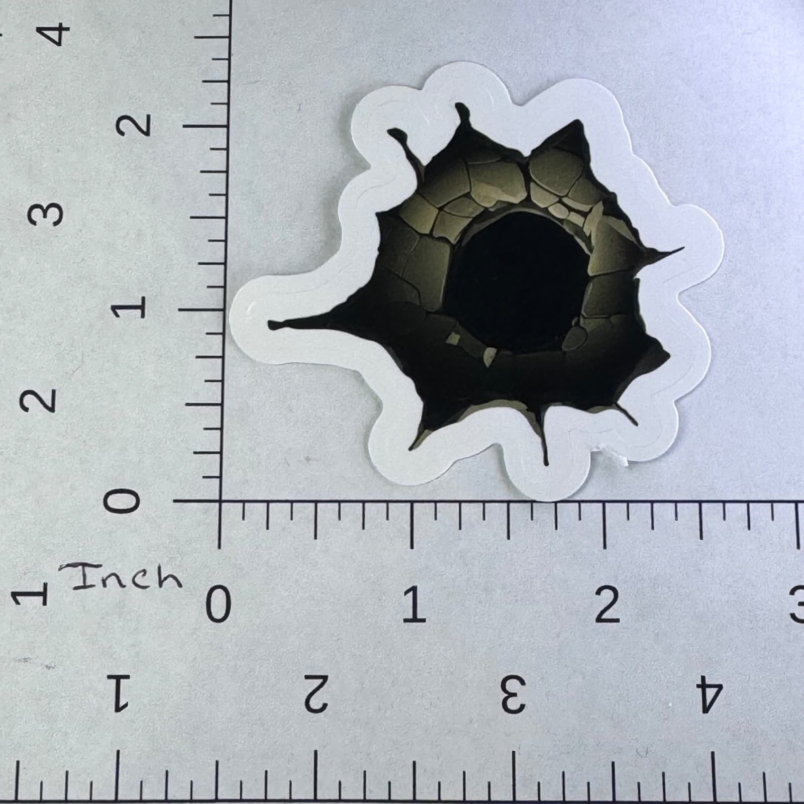 Hole - Bullet Hole Sticker - Water Bottle - Cell - Phone Locker - Thumbnail 2
