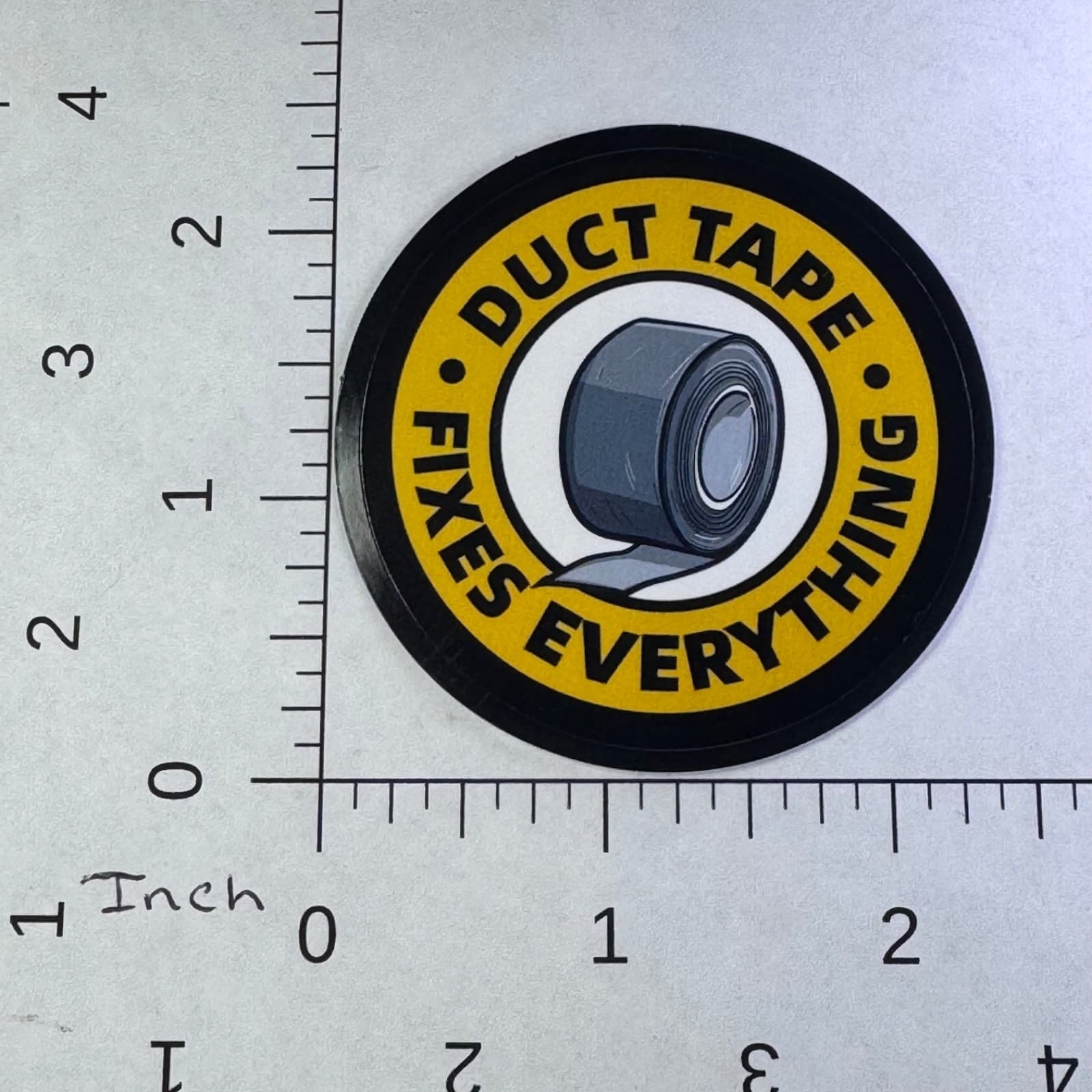 Duct Tape Fixes Everything - Sticker - Water Bottle - Cell - Phone Locker - Thumbnail 2