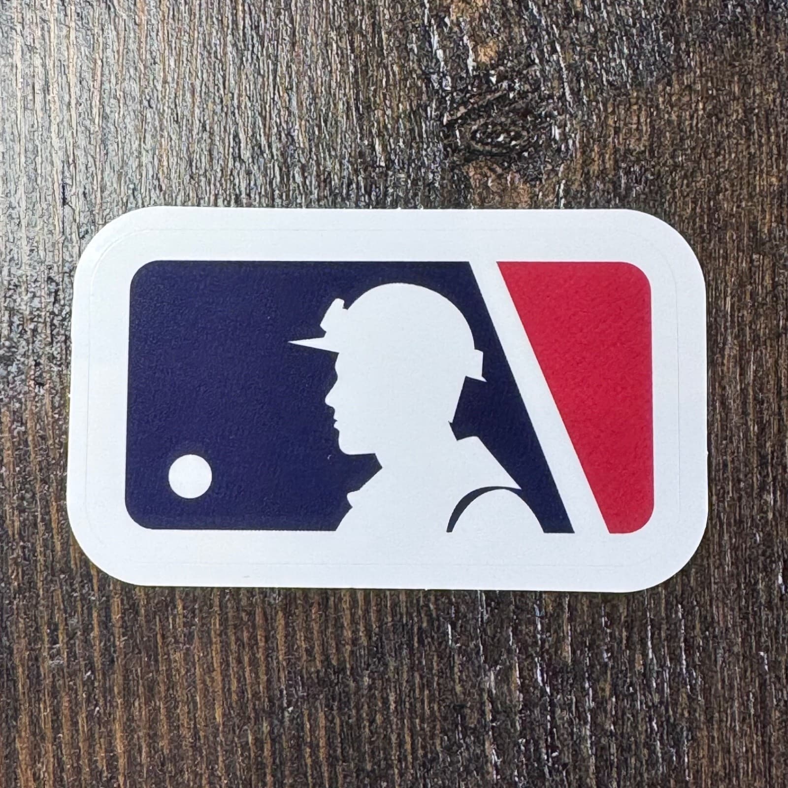 Man with Hard Hat - Sticker - MLB - Baseball -Water Bottle - Cell - Phone Locker