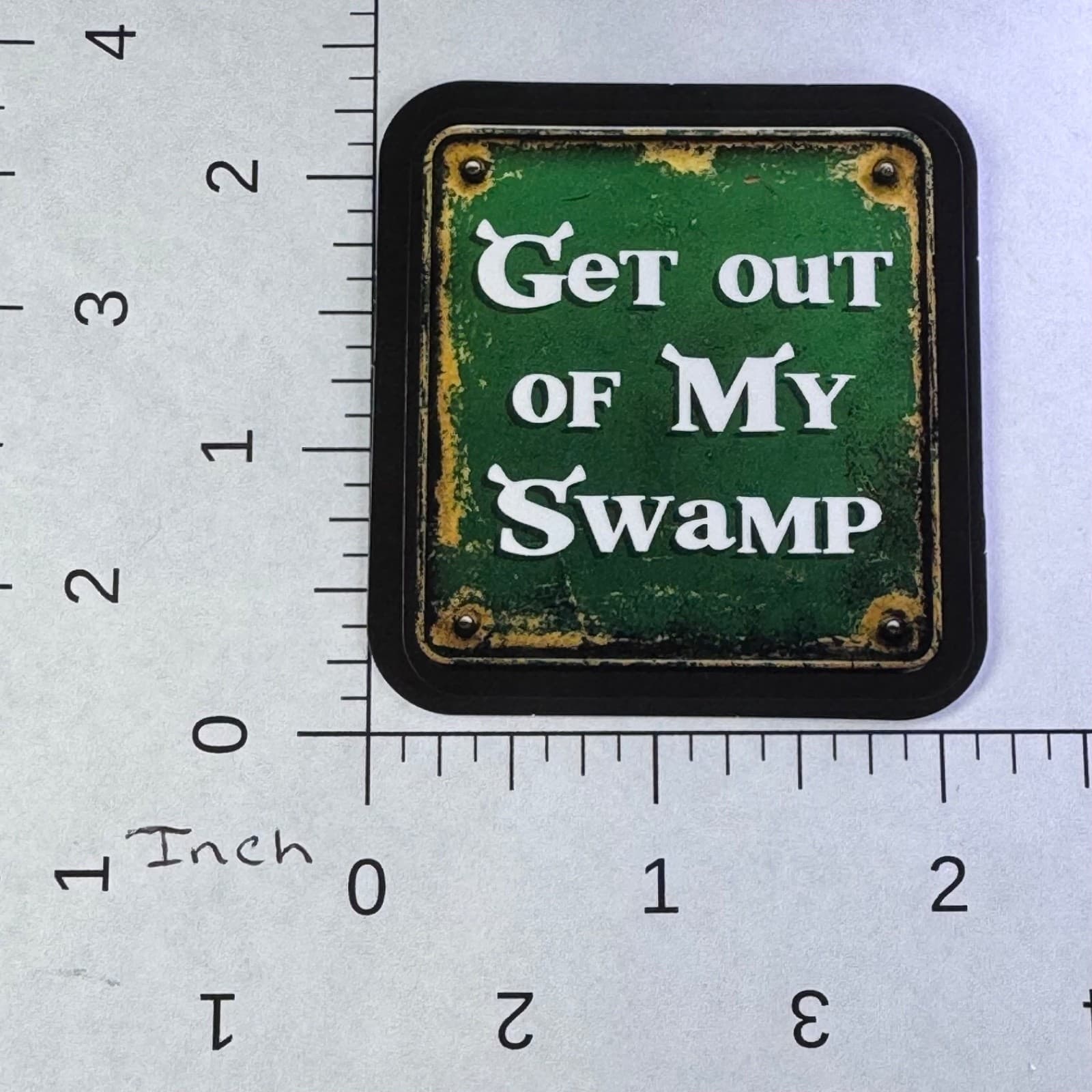 Get Out Of My Swamp - Sticker - Water Bottle - Cell - Phone Locker - Thumbnail 2