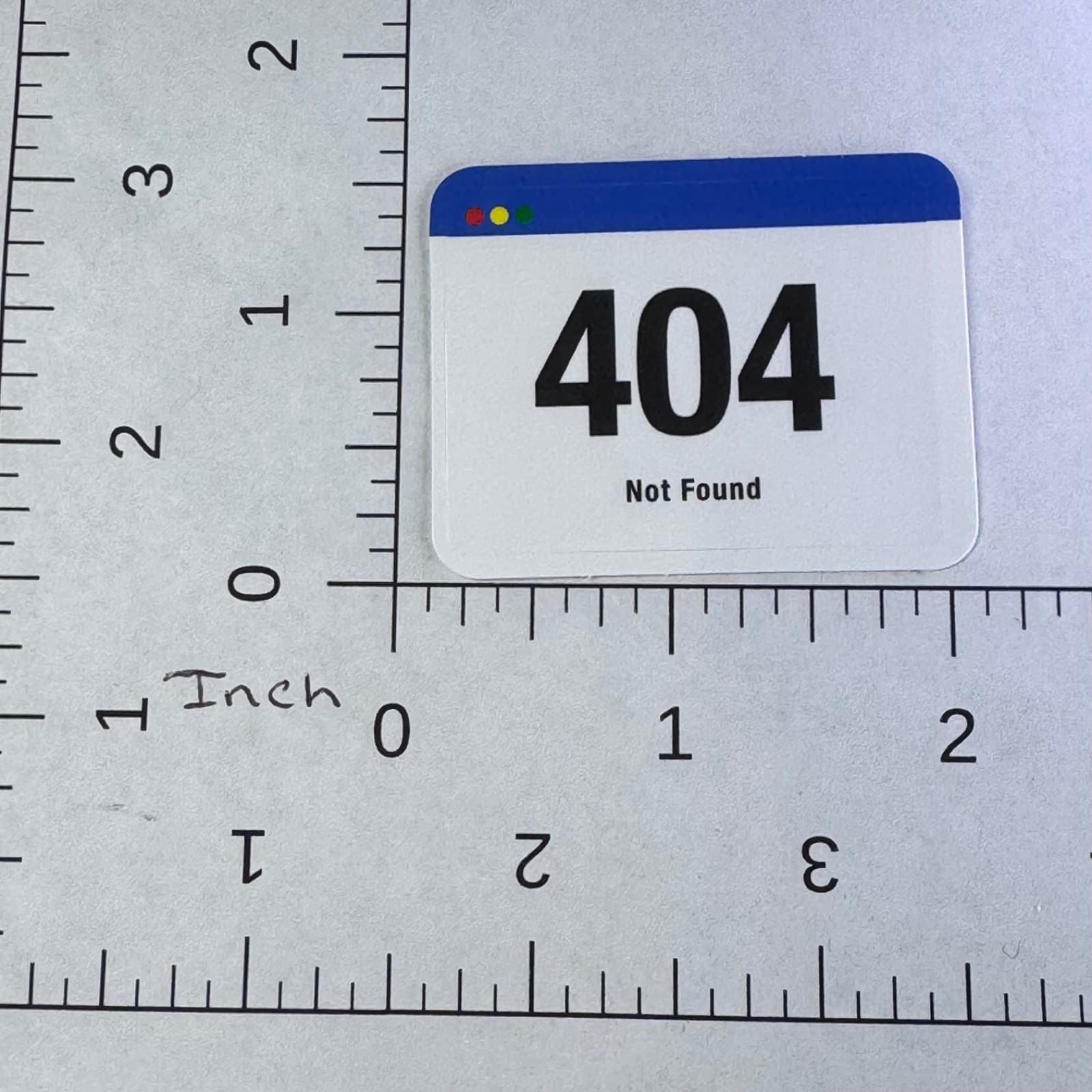 404 Not Found - Sticker - Computer Error - Water Bottle - Cell - Phone Locker - Thumbnail 2