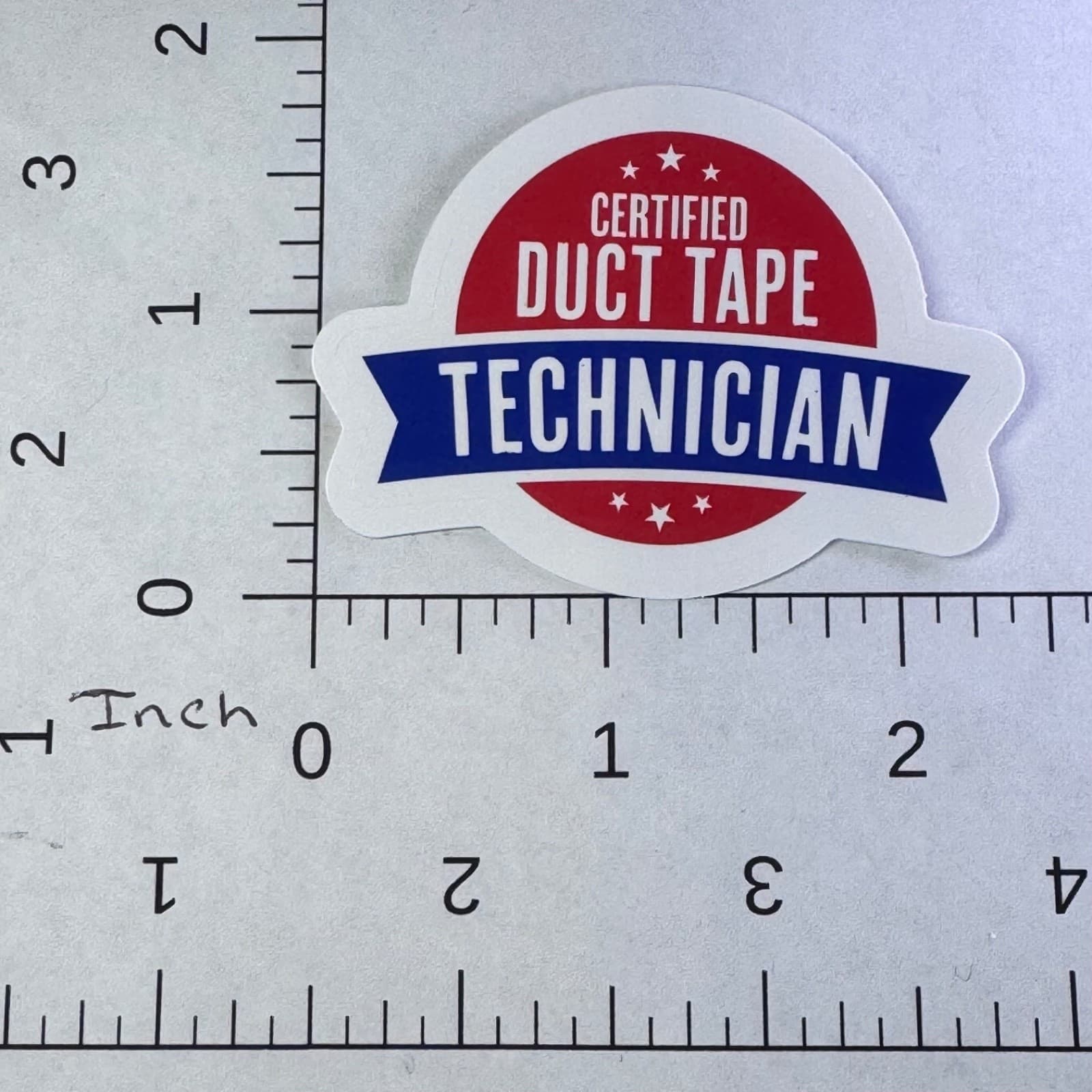 Certified Duct Tape Technician - Sticker - Water Bottle - Cell - Phone Locker - Thumbnail 2