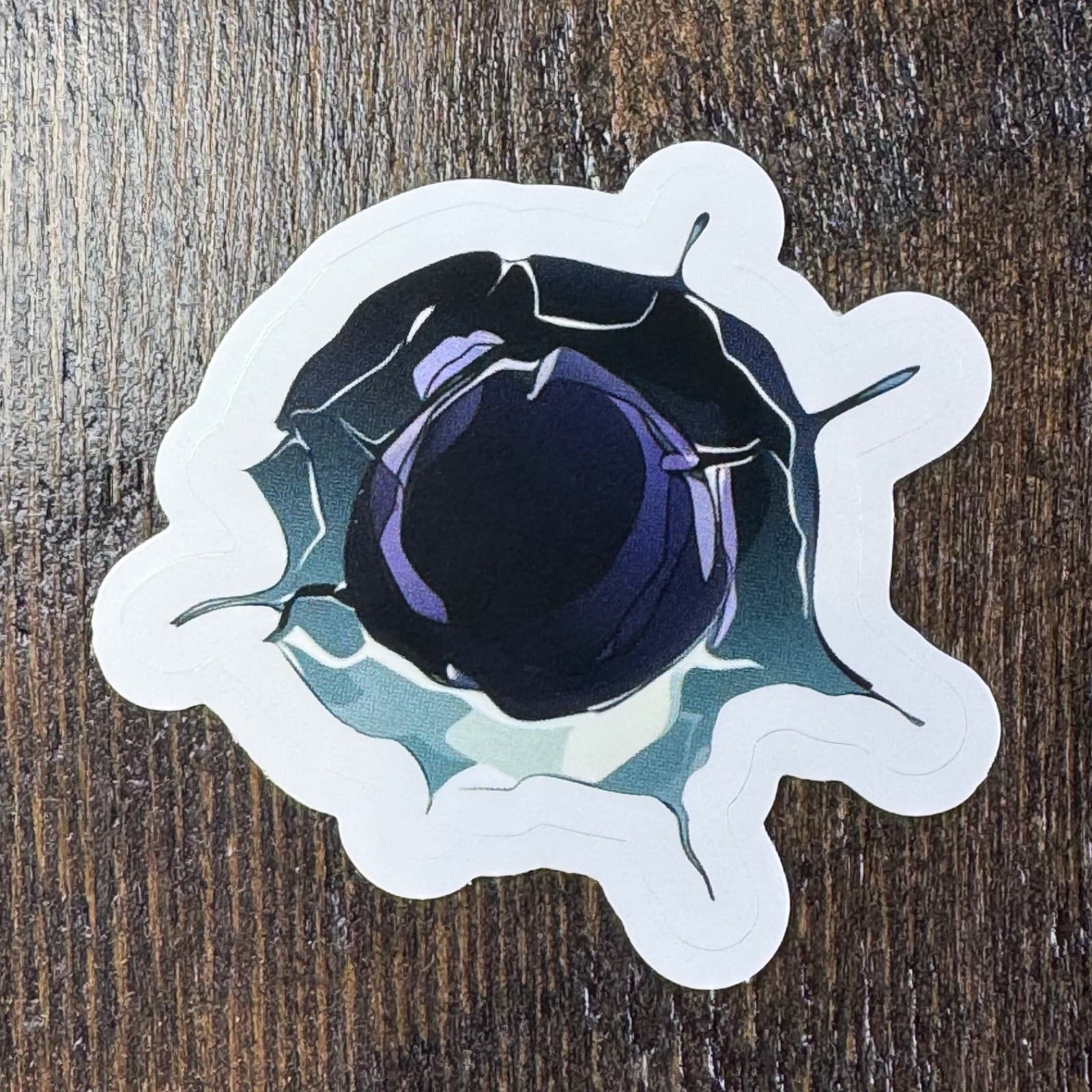 Hole - Bullet - Sticker - Water Bottle - Cell - Phone Locker