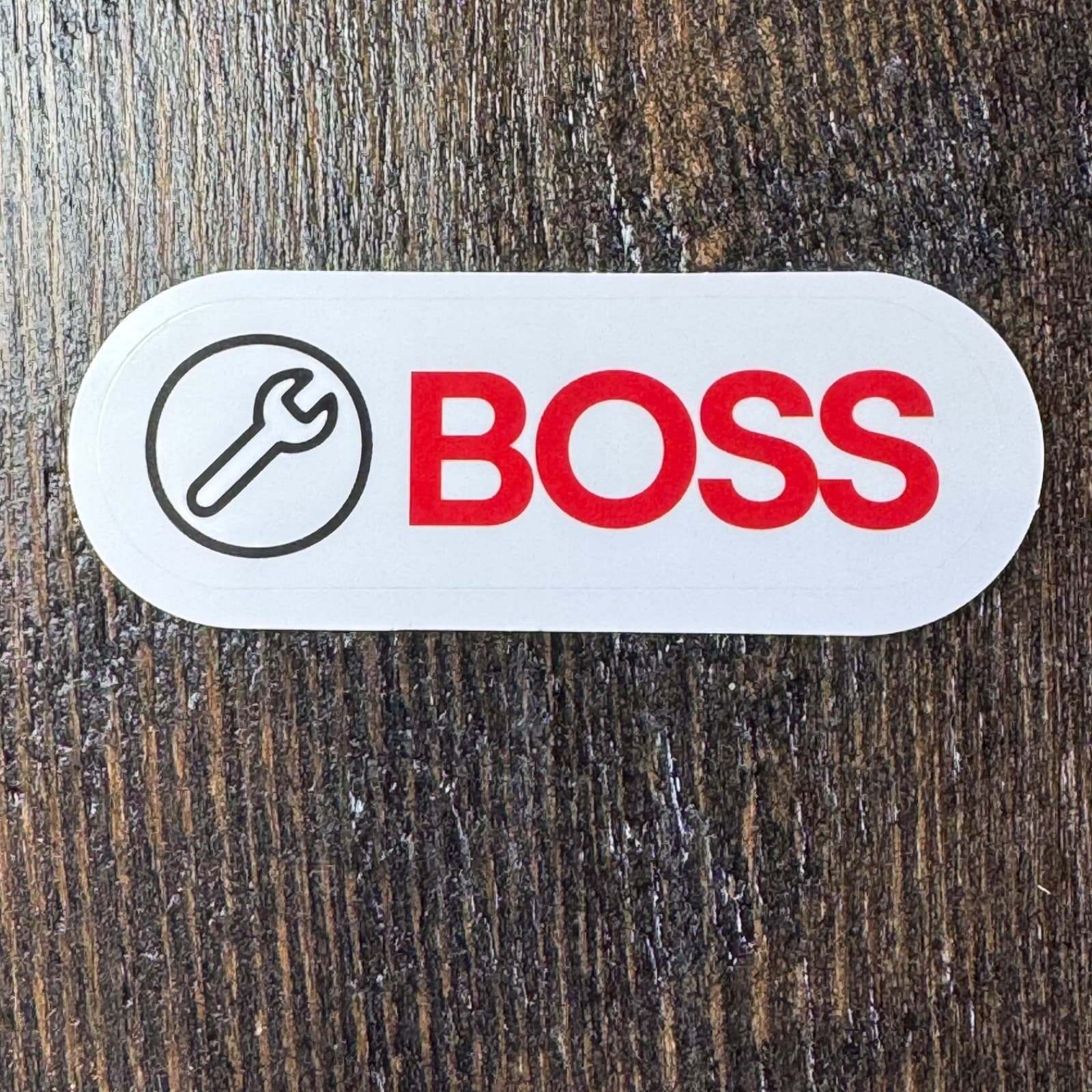 Boss - Sticker - Wrench - Water Bottle - Cell - Phone Locker