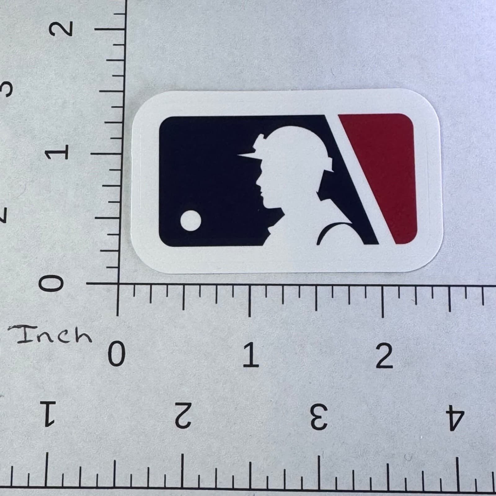 Man with Hard Hat - Sticker - MLB - Baseball -Water Bottle - Cell - Phone Locker - Thumbnail 2