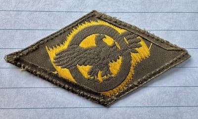 VINTAGE WWII PATCH, U.S MILITARY RUPTURED DUCK, HONORABLE DISCHARGE - ORIGINAL - Thumbnail 3