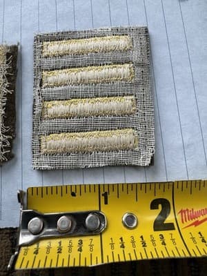 Vintage Lot Of 2, WWII, US Army Overseas Patches Four Bars, 2 Years - Original - Thumbnail 7