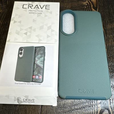 Crave Dual Guard Protection Samsung S25 Edge Case Forest Green Shock Resistant - Thumbnail 6