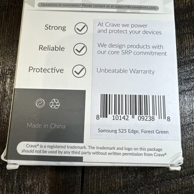 Crave Dual Guard Protection Samsung S25 Edge Case Forest Green Shock Resistant - Thumbnail 5
