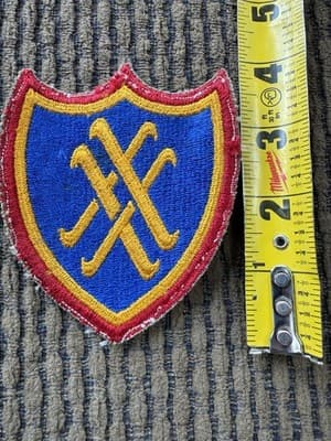 Vintage Lot Of 2, WWII,US 20th Army Corps, Embroidered Military Patches Original - Thumbnail 7