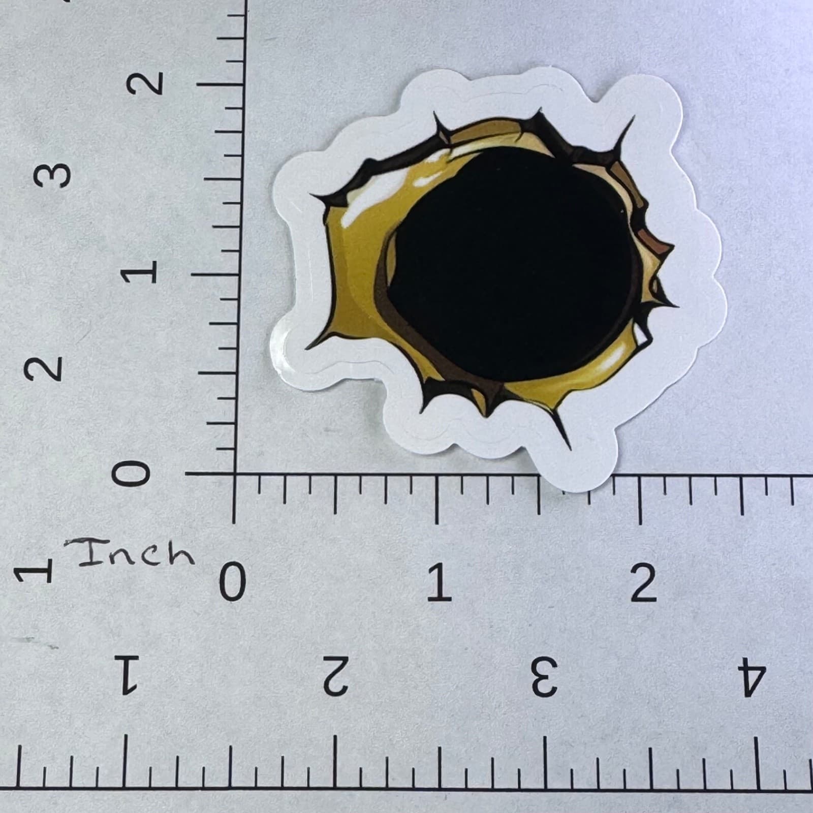 Hole - Bullet - Sticker - Water Bottle - Cell - Phone Locker - Thumbnail 2