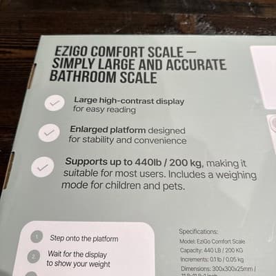 Digital Bathroom Scale for Body Weight Large Platform Display High Capacity - Thumbnail 5