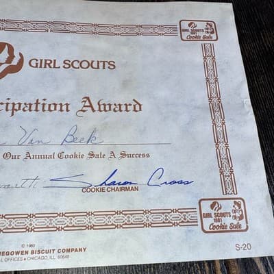 Girl Scout Cookie Sale Certificate - Thumbnail 4