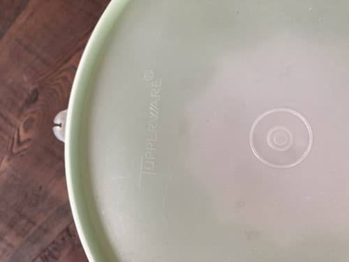 Vintage Tupperware 3 Piece Cold Jello Mold Green Retro Mid Century 1202-5 - Thumbnail 4