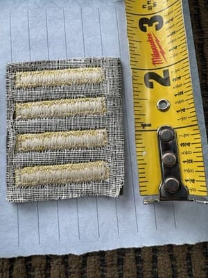 Vintage Lot Of 2, WWII, US Army Overseas Patches Four Bars, 2 Years - Original - Thumbnail 8