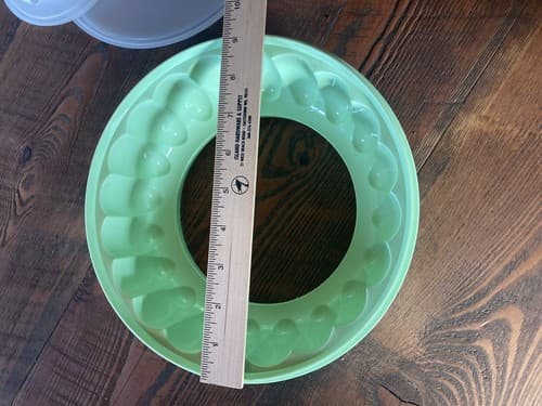 Vintage Tupperware 3 Piece Cold Jello Mold Green Retro Mid Century 1202-5 - Thumbnail 8