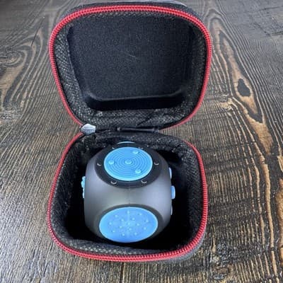 theFube Fidget Cube, 6-Sided Stress Relief Infinity for Adults Kids Black Blue - Thumbnail 7
