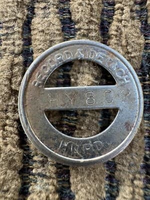 Lot Of 2 Vintage Tokens - Record & Detach - Good Luck, Cincinnati Ohio - Thumbnail 4