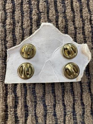 Vintage Lot Of 2, WWII, US Military Corps of Engineers Collar Pins - Original - Thumbnail 4