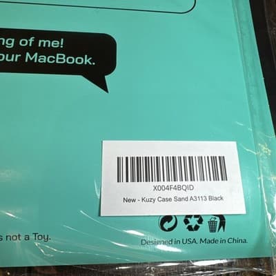 Kuzy Premium Protective Case 13” MacBook A3113 Black - Thumbnail 3