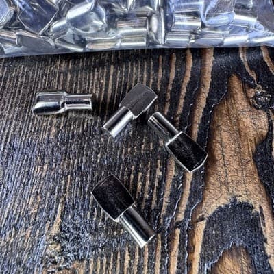 100 + Pcs Shelf Pins Pegs Spoon Shape Nickel Plated Shelf Support Bookshelf - Thumbnail 2
