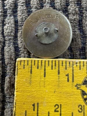 Rare Screw Back 3 Piece Original U.S. Army Collar Pin, WWII, Made In England - Thumbnail 5