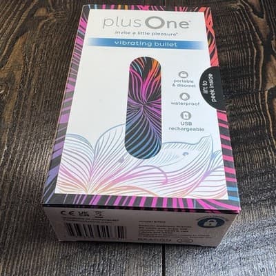 plusOne Vibrating Bullet Soft Touch Massager, 10 Vibration Settings, Waterproof - Thumbnail 8