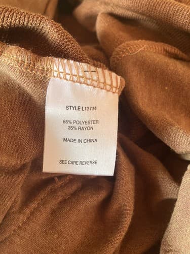 Lily Orange Brown Tunic Women’s Medium - Thumbnail 5