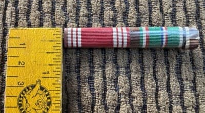 Vintage, WWII, U.S. Army ETO RIBBON BAR - Original - Thumbnail 8