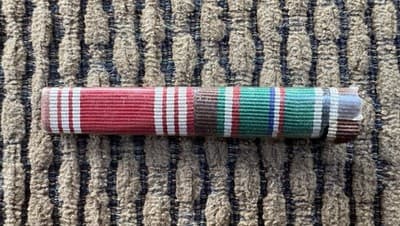 Vintage, WWII, U.S. Army ETO RIBBON BAR - Original
