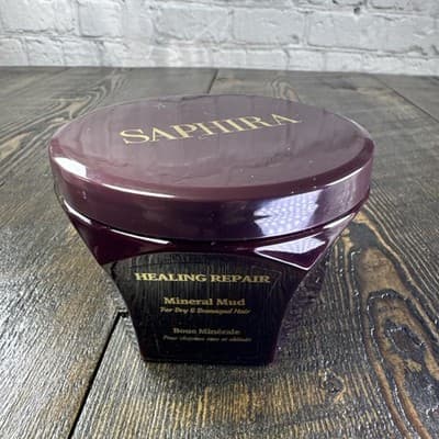 Saphira Mineral Mud Healing Repair Hair Mask 3 oz Dry & Damaged Hair - Thumbnail 3