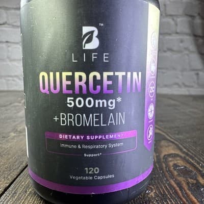 B Life Quercetin + Bromelain Immune & Respiratory System Support 120 Capsules - Thumbnail 2