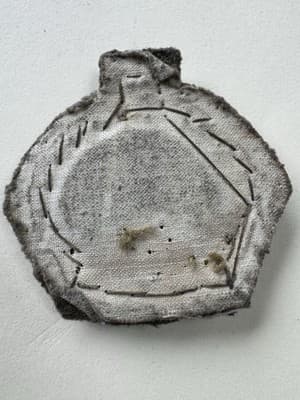 VINTAGE, WWII, BRITISH ARMY WARRANT OFFICER CROWN BADGE PATCH, FELT - ORIGINAL - Thumbnail 3