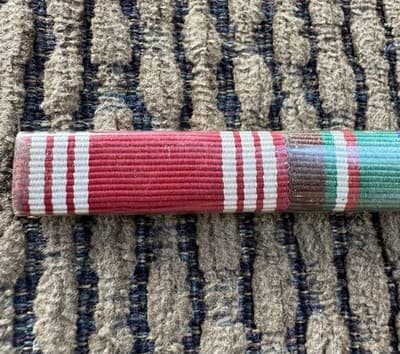 Vintage, WWII, U.S. Army ETO RIBBON BAR - Original - Thumbnail 2