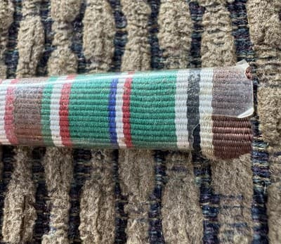 Vintage, WWII, U.S. Army ETO RIBBON BAR - Original - Thumbnail 3