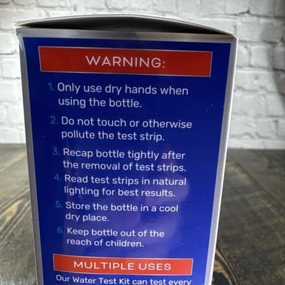 Drinking Water Test Kit 21 Parameters - 2 Bacteria Tests - 120 Test Strips - Thumbnail 4