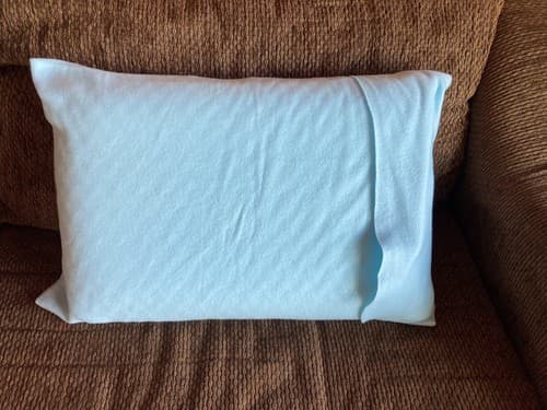 Handmade Kids Fleece Standard Pillow Case Light Blue Flower Star Sun Burst - Thumbnail 2