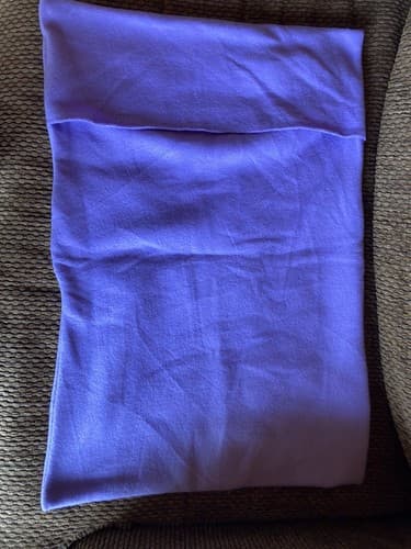 Handmade Kids Fleece Standard Pillow Case Purple Lavender Flower Garden Floral - Thumbnail 4