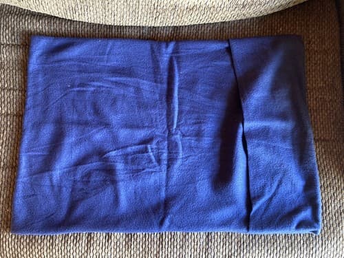 Handmade Kids Fleece Standard Pillow Case Dark Blue Guitar Music Notes Ukulele - Thumbnail 4