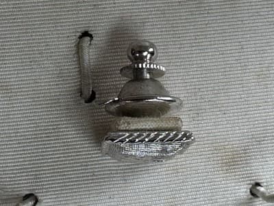 Vintage Mens Silver Cufflinks & Tie Tack Set, David Fox, Sherman Oaks, Ca. - Thumbnail 10