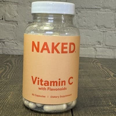 Naked Vitamin C With Flavonoids - 90 Capsules - 500 Mg Immunity Support
