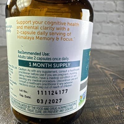 Himalaya Memory & Focus Herbal Supplement - Cognitive Support Mental Clarity - Thumbnail 5
