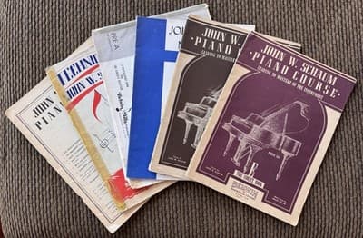 Lot Of 6 Vintage John W Schaum Piano Course Books 1940’s
