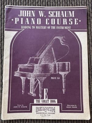 Lot Of 6 Vintage John W Schaum Piano Course Books 1940’s - Thumbnail 2