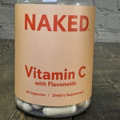 Naked Vitamin C With Flavonoids - 90 Capsules - 500 Mg Immunity Support - Thumbnail 2
