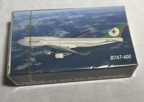 TAIWAN EVA AIR B747 - 400 Narrow Deck of Playing Cards - Airline BR - Aviation