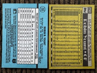 Robin Yount Baseball 18 Card Lot Milwaukee Brewers 1978-1993 - Thumbnail 19