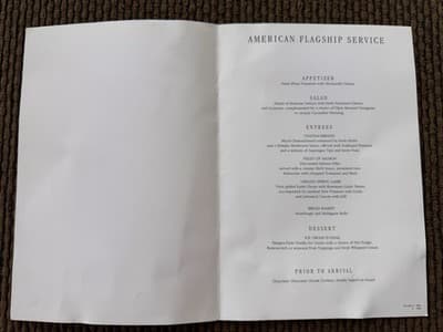 4 Different American Airlines Flagship First Class 1994 Menus - Thumbnail 13